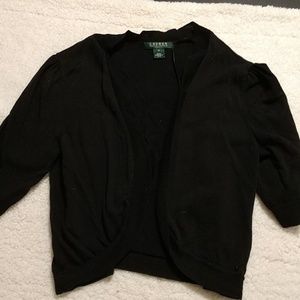 Women's black cardigan
